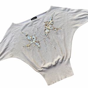 Bebe Sequined Birds Knit